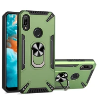For Huawei Prime 2019 Case Magnet Car Holder Ring Shockproof Armor Phone Case for Huawei Smart Back Cover