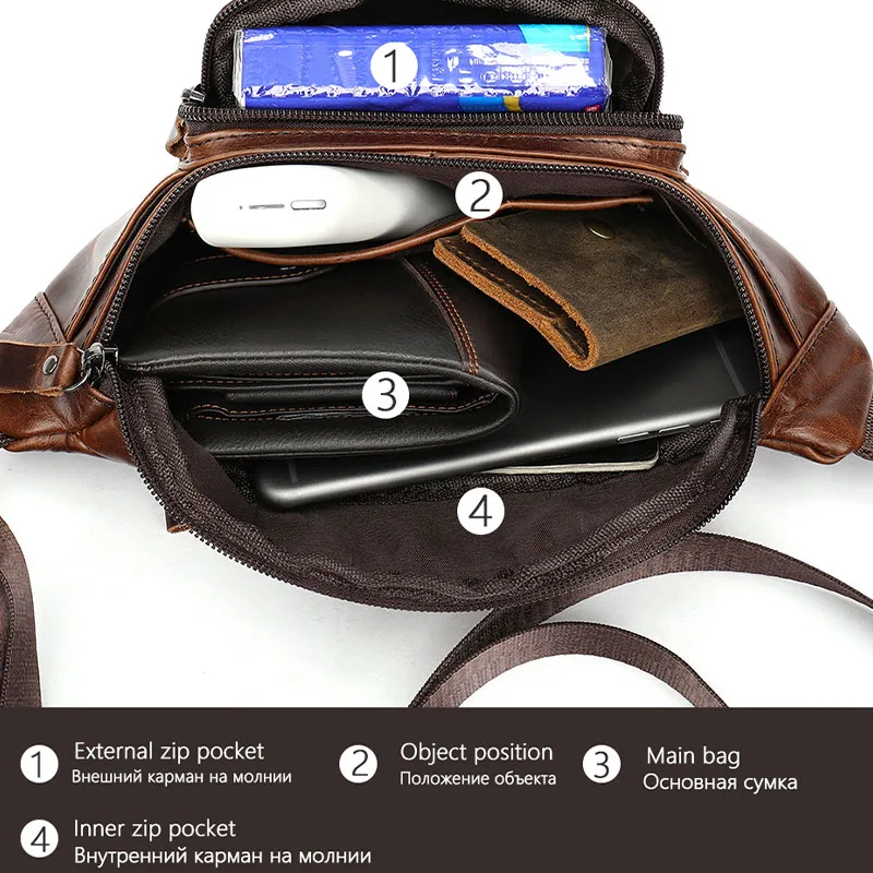 

MVA Genuine Leather Waist Bags Men Travel Belt Waist Pack Bag Leather Male Fanny Pack Belt Bag Men Phone Bags Casual Chest Bolso
