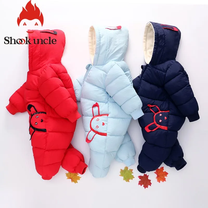 Одежда для малышей комбинезоны мальчиков и девочек зимний флисовый комбинезон Комбинезоны детей