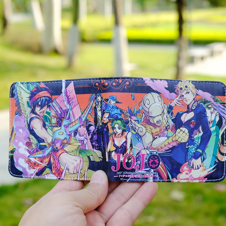 Кошелек с рисунком аниме Otaku кошелек отделениями для монет и надписей