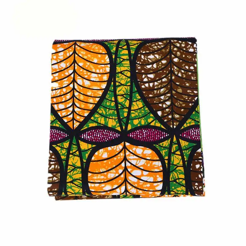 

2019 Newest Fashion Design African 100% Cotton Leaf Print Veritable Ankara Guarantee Real Wax