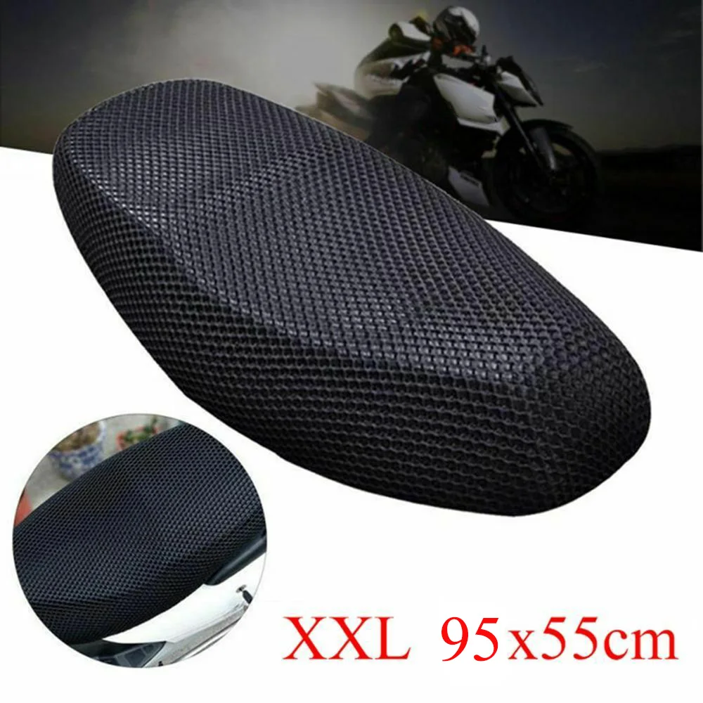 

Motorcycle Tools Seat Cushion Cover S/M/L/XL/XXL/XXXL Net 3D Mesh Protector Insulation Cushion Cover Electric Bike Universal