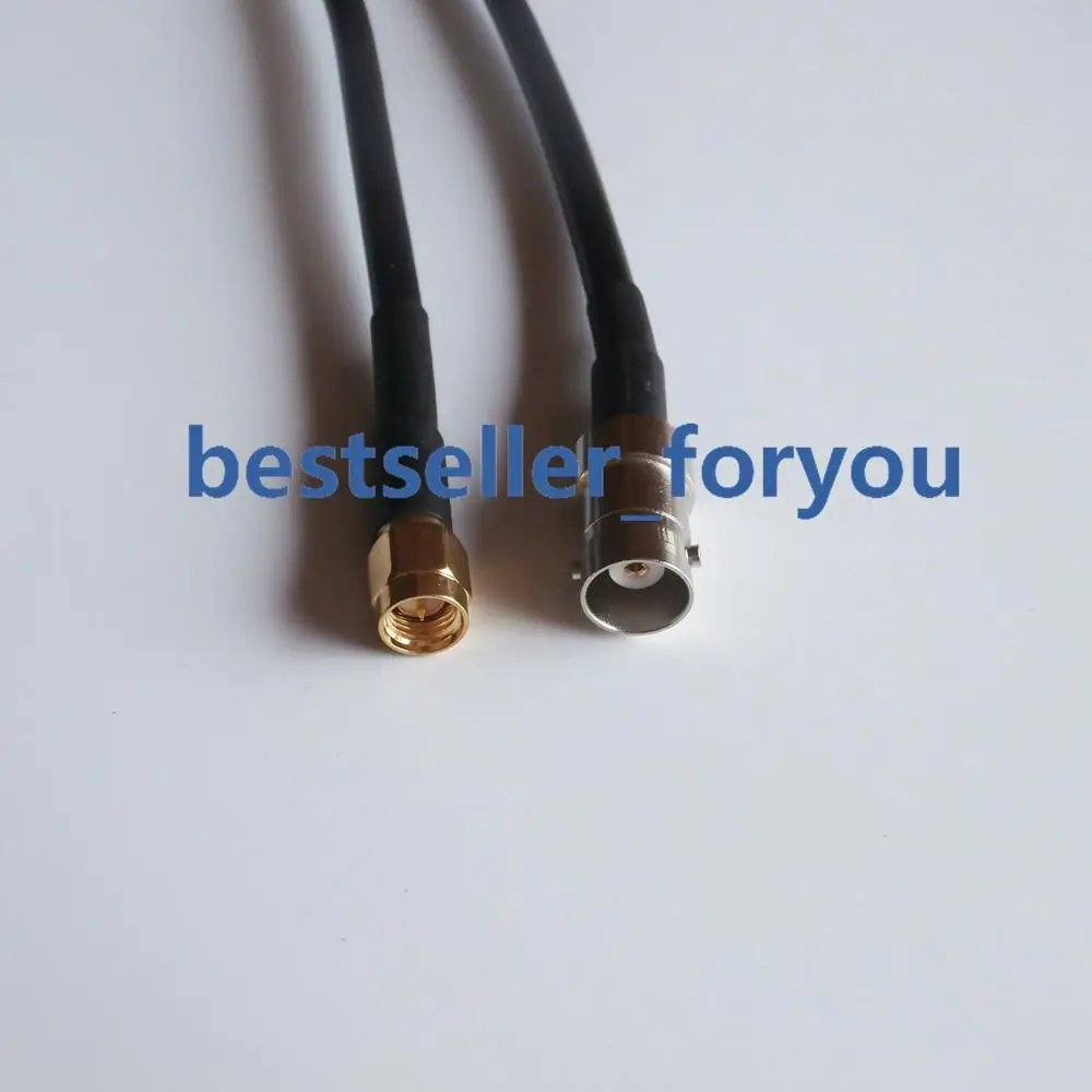 Коннектор BNC Мама папа SMA радиочастотный коаксиальный кабель RG58 50 см 20