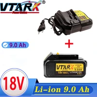 18v 9 0ah max xr battery power tool replacement for dewalt dcb184 dcb181 dcb182 dcb200 20v 5a 18volt 18 v battery with charger