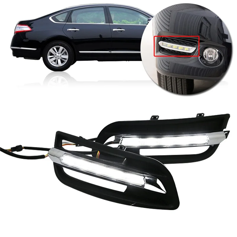 CAPQX Автомобильная проблесковая DRL (4 варианта дизайна на ваш выбор) для Nissan Teana Altima