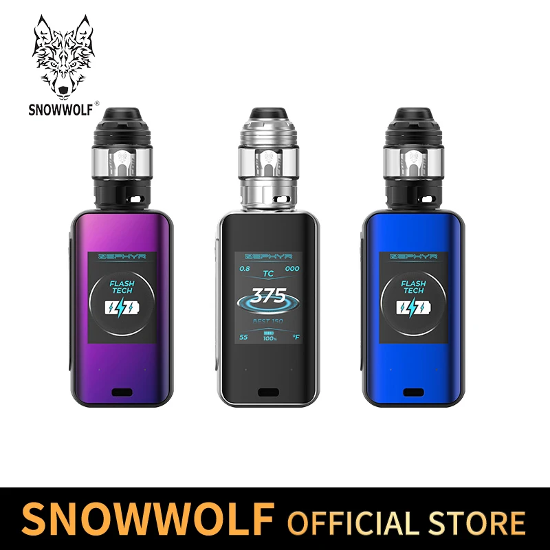 Электронная сигарета Snowwolf Zephyr мощностью 200 Вт со встроенным аккумулятором 5000Ahm и
