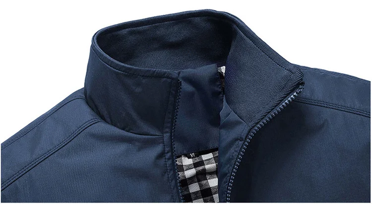 

DIMUSI Spring Autumn Men's Jacket Male Overcoat Casual Solid Thin Jacket Slim Fit Stand Collar Zipper Men Jackets Coat 5XL,YA684