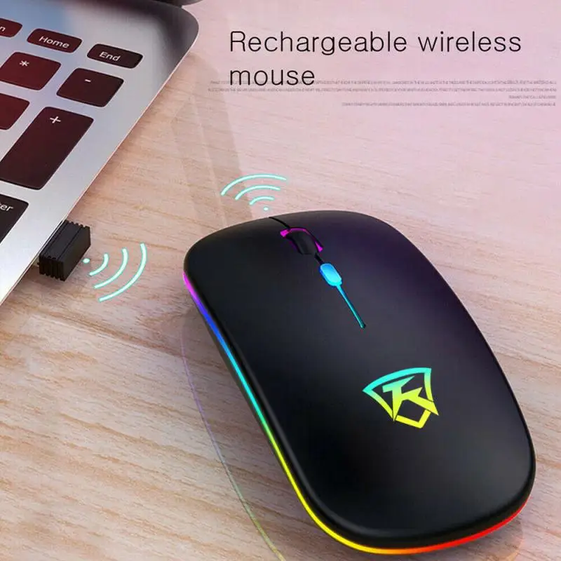 ultra slim 2 4ghz usb rechargeable wireless mouse gaming mouse computer gamer 1600 dpi optical mice for laptop pc mouse gamer free global shipping