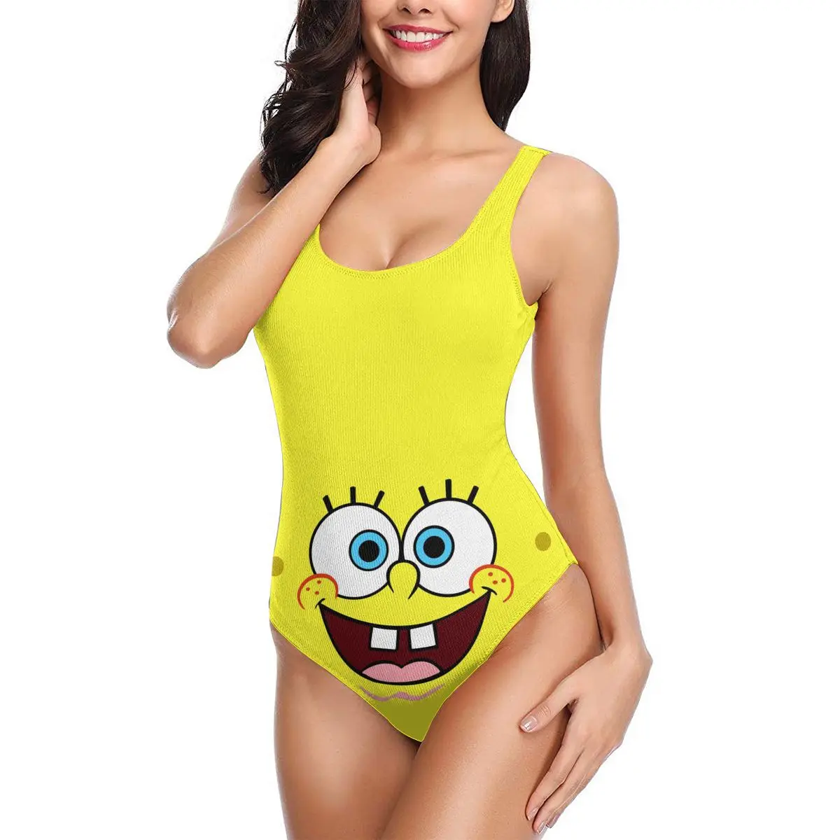 

Женские пикантные бикини 2021, губчатые квадратные брюки Патрика, женский купальник, Цельный купальник, Аниме Комикс, женская пляжная одежда