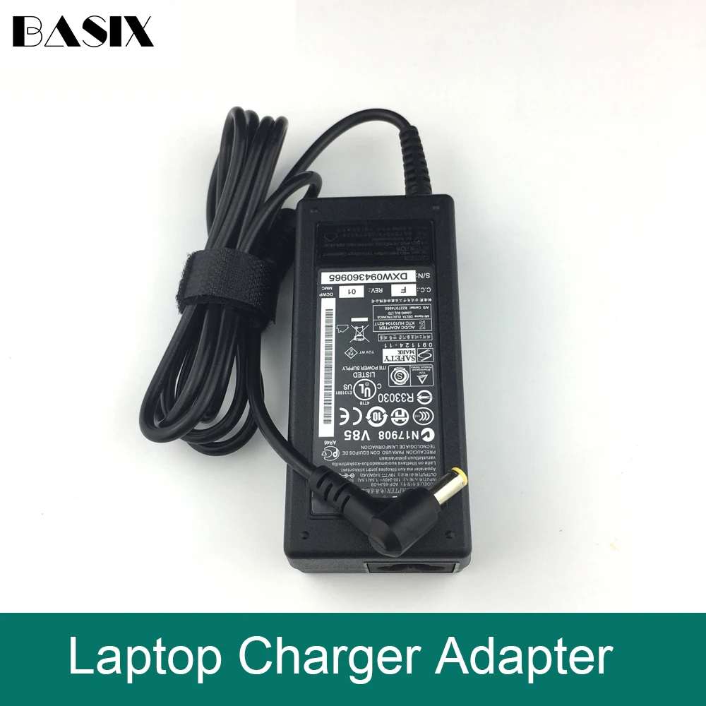 Зарядное устройство basix для ноутбуков 65 Вт 19 в адаптер переменного тока Acer aspire 5310