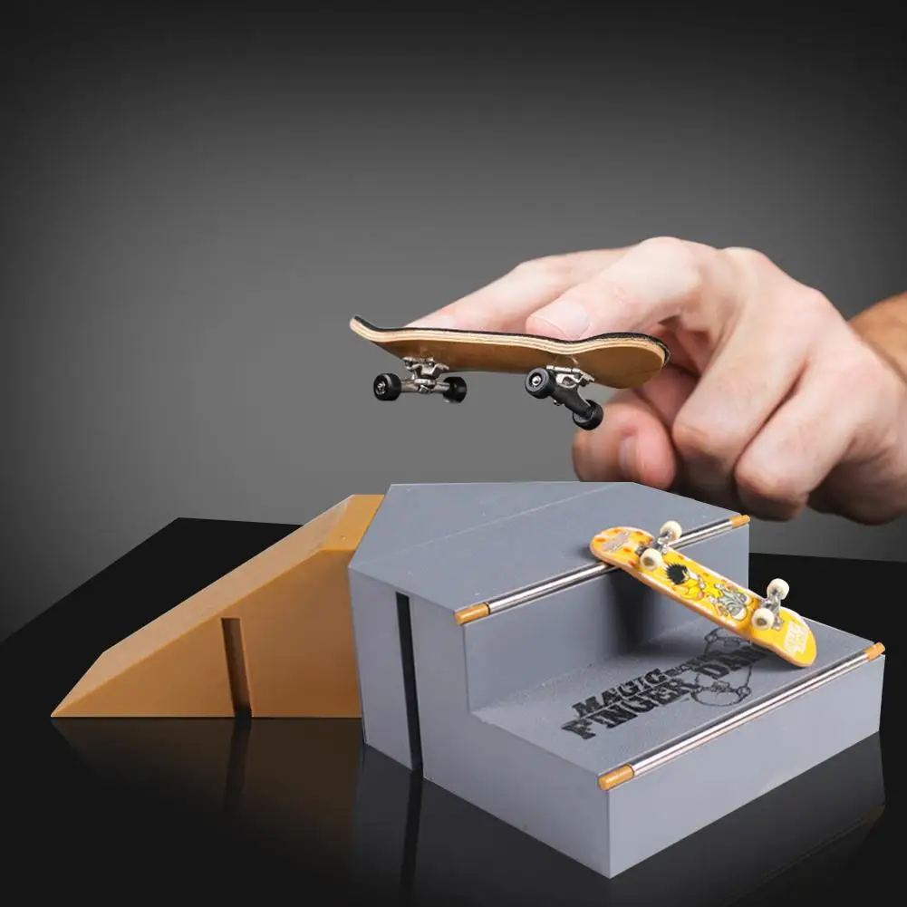 Пальчиковый скейтборд набор для катания на коньках детали пандуса пальчикового