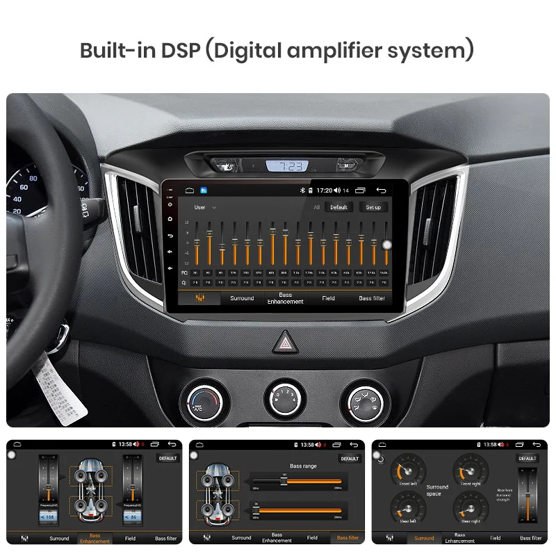 Junsun 4G + 64G CarPlay DSP Android 8 1 автомобильный Радио Мультимедиа Стерео Аудио плеер gps 2 Din