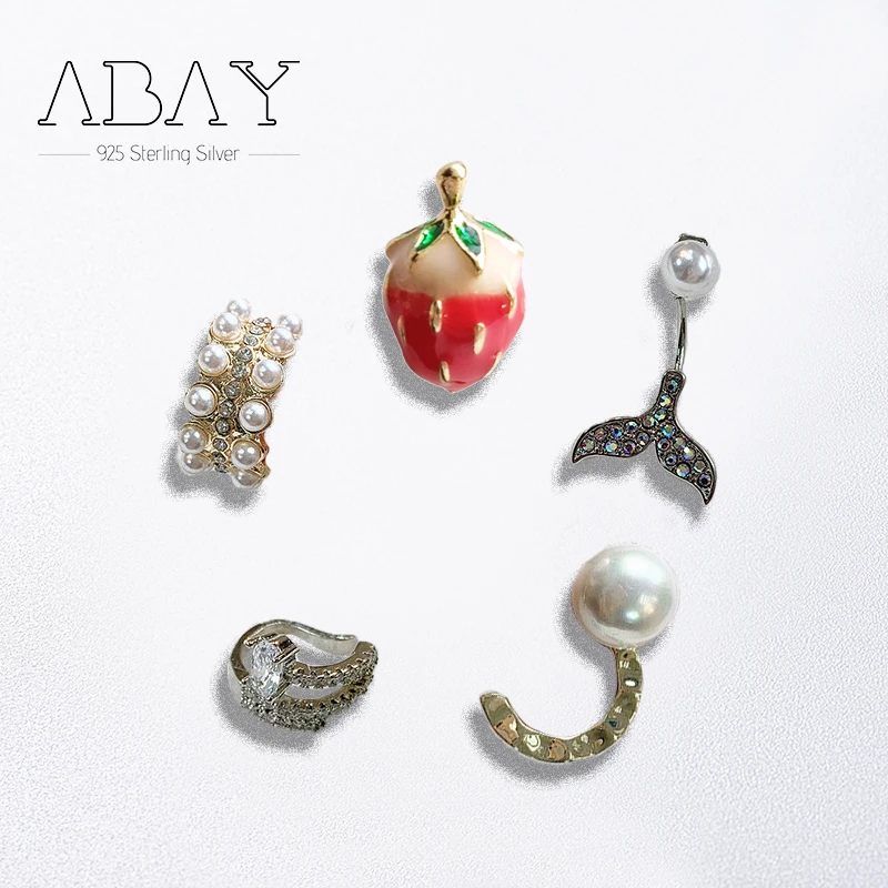 

925 Sterling Silver Pin New Year Gift In 2021,Sweet and Simple Inlaid Pearls Small Exquisite Oil