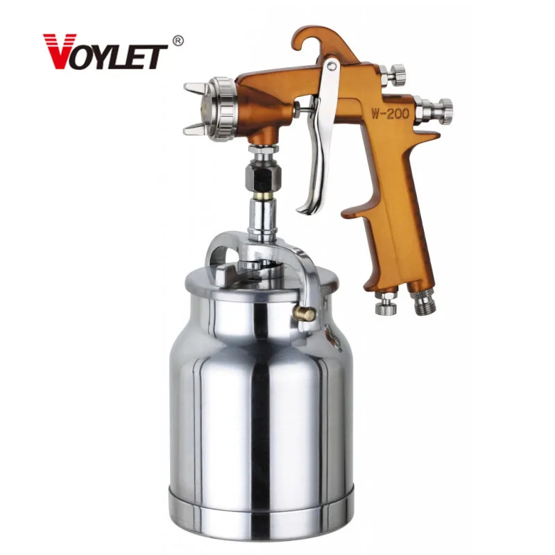 Voylet W-200 LVLP Siphon Feed Spray Gun 1.4/1.7/2.0mm Nozzle with 1000ML Cup