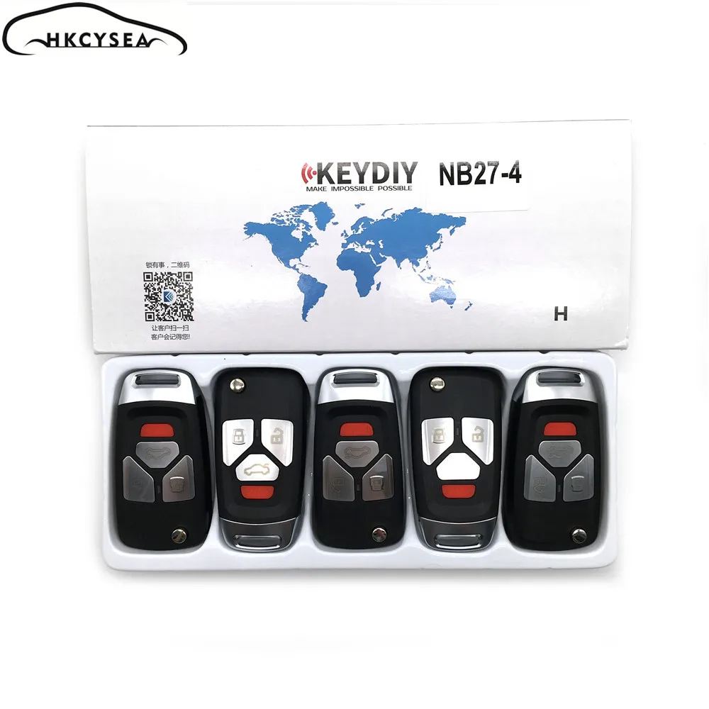 HKCYSEA 5 шт./лот NB27-4 3 + 1 кнопка B Series Автомобильный ключ дистанционного управления