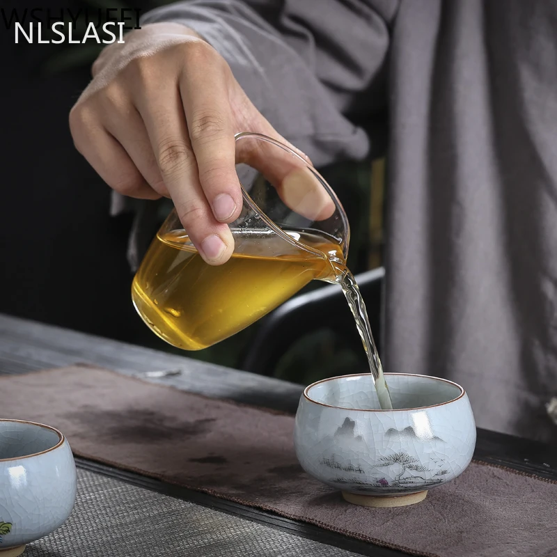 Высокая производительность китайский Чай комплект чашки трещины Керамика чашка