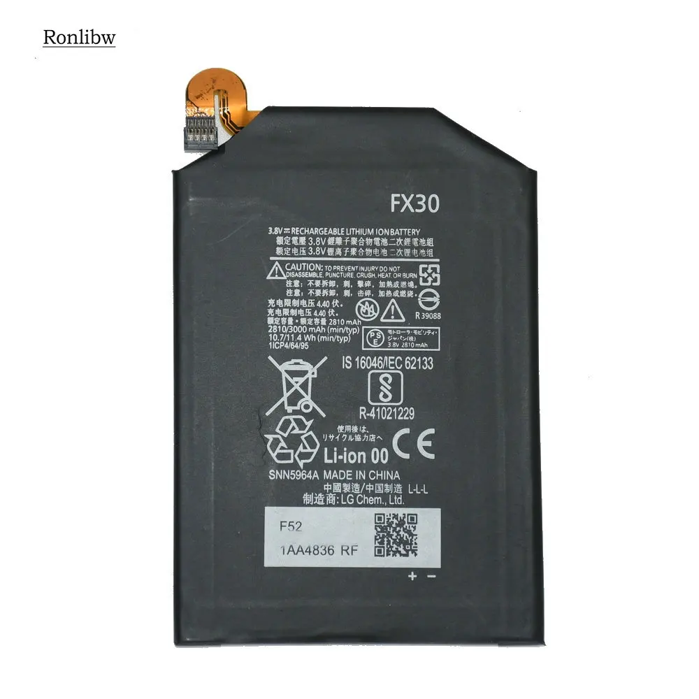 Аккумулятор Ronlibw FX30 Сменный аккумулятор для Moto X Pure Edition Style + 2 XT1570 XT1572 XT1575