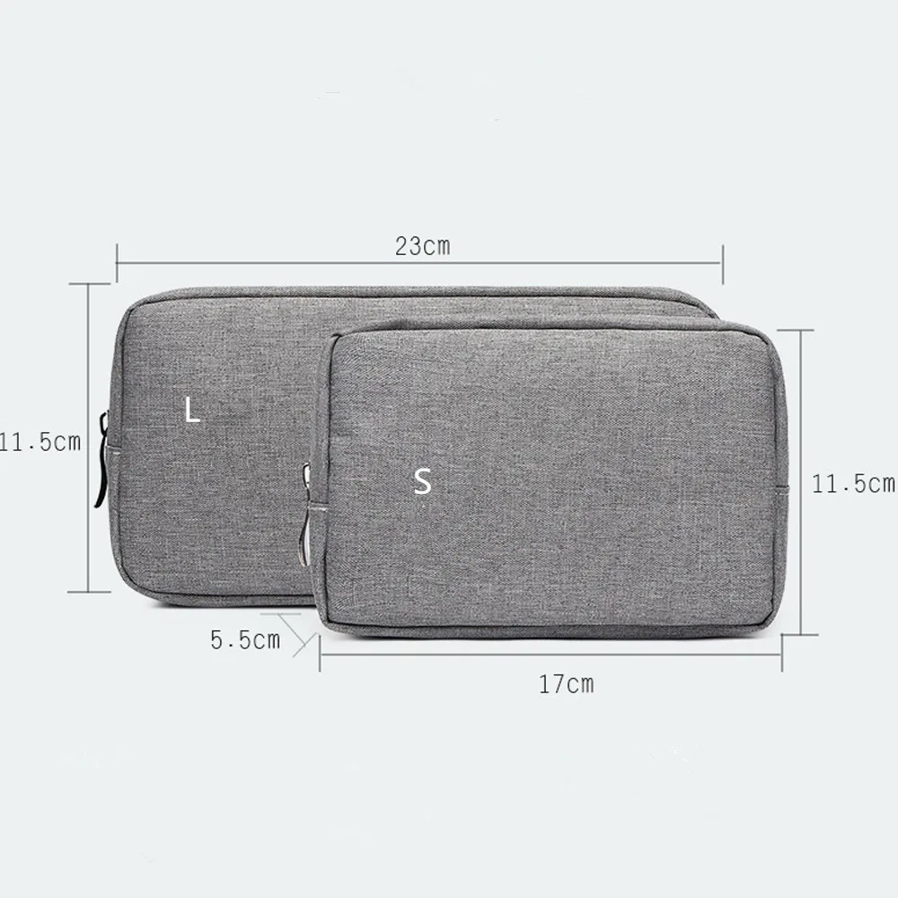 3-слойная дорожная сумка Oxford для хранения цифровых USB наушников зарядное