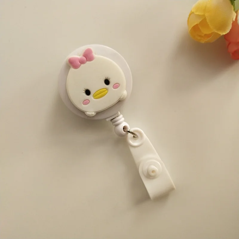 Мультфильм Винни Пух выдвижной значок катушка ABS пластик Kawaii медсестры ID талреп имя бирка карты держатель значка катушки значок катушка - Цвет: 3