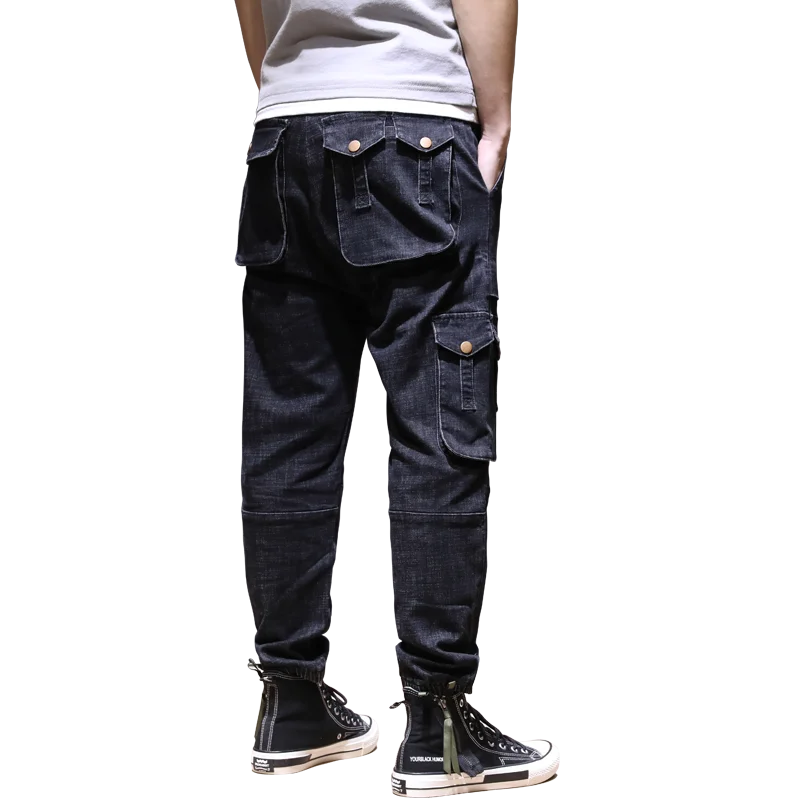 Мужские свободные брюки шаровары FAVOCENT повседневные эластичные с несколькими