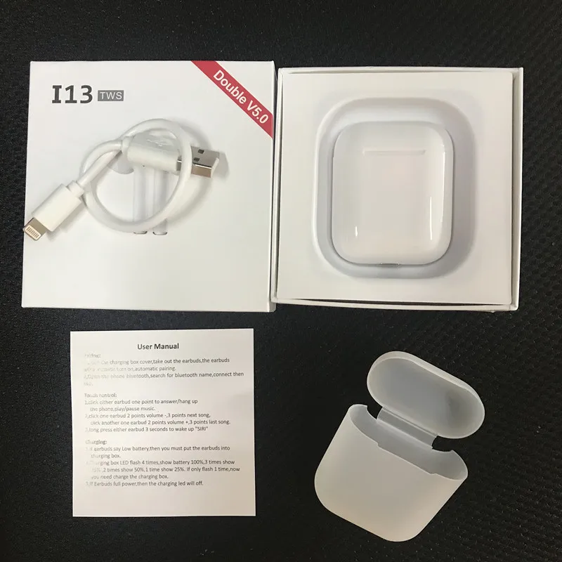 I20 Tws I13 гарнитура I10 Bluetooth I7s наушники I9s беспроводные I12 с зарядной