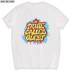 Новый Племя под названием QUEST * ATCQ Q-TIP рэп хип-хоп Мужская белая футболка sbz5205