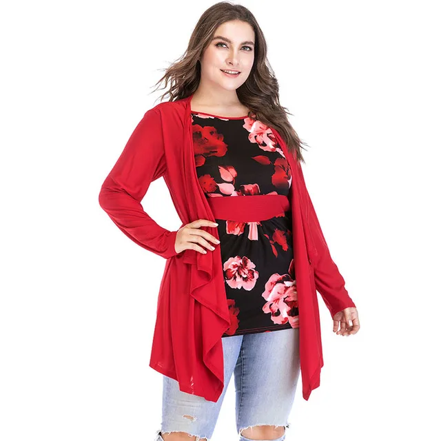 6XL поддельные две части блузка Турция ислам Арабская мусульманская с длинным
