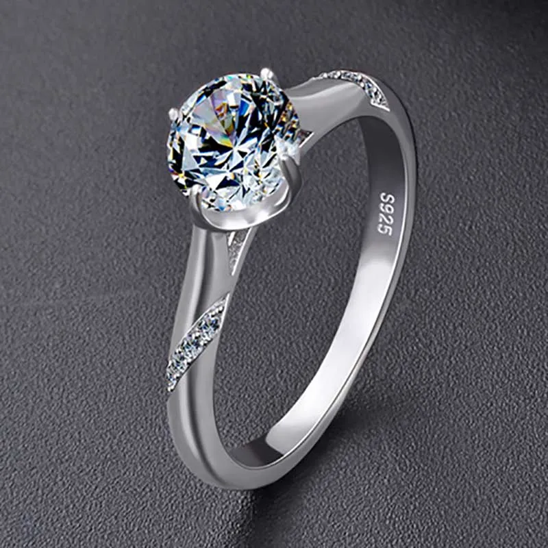 Bague Ringen кольца для женщин Стерлинговое Серебро 925 Мода классический темперамент Свадьба Помолвка подарки на день Святого Валентина высокое качество