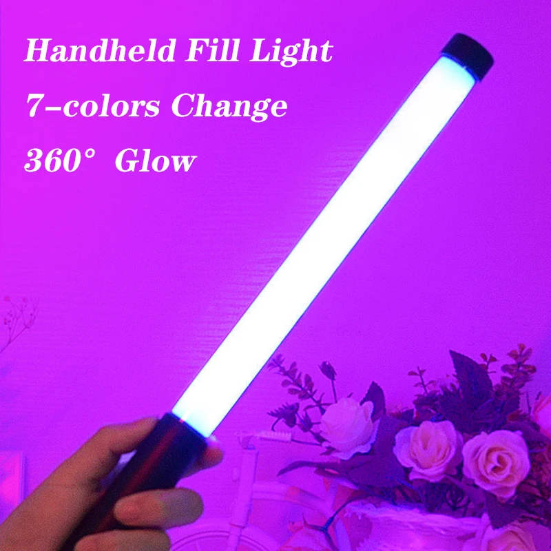 Светодиодная лампа с RGB-подсветкой портативный светильник для селфи