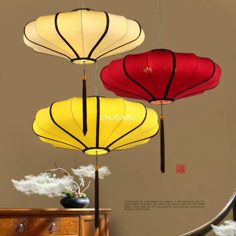 Prezzo Cinese Lampada A Sospensione Moderna Creativo Casa Da Tè Classico Lampada Cinese Lanterna Rossa Antico Lampadario Panno