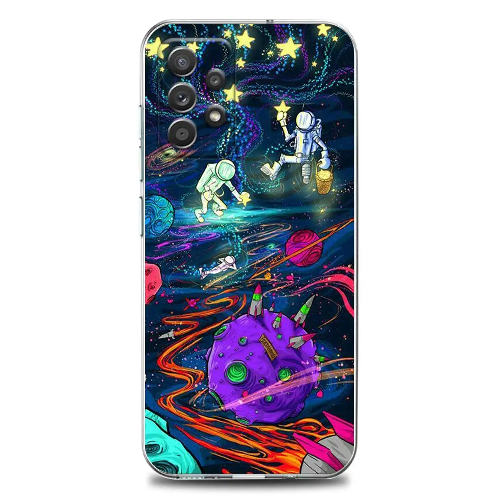 Anime Graffiti Sticker Bomb Clear Phone Case for Samsung A01 A02s A11 A12 A21 S A31 A41 A32 A51 A71 A42 A52 A72 Soft Silicon images - 6