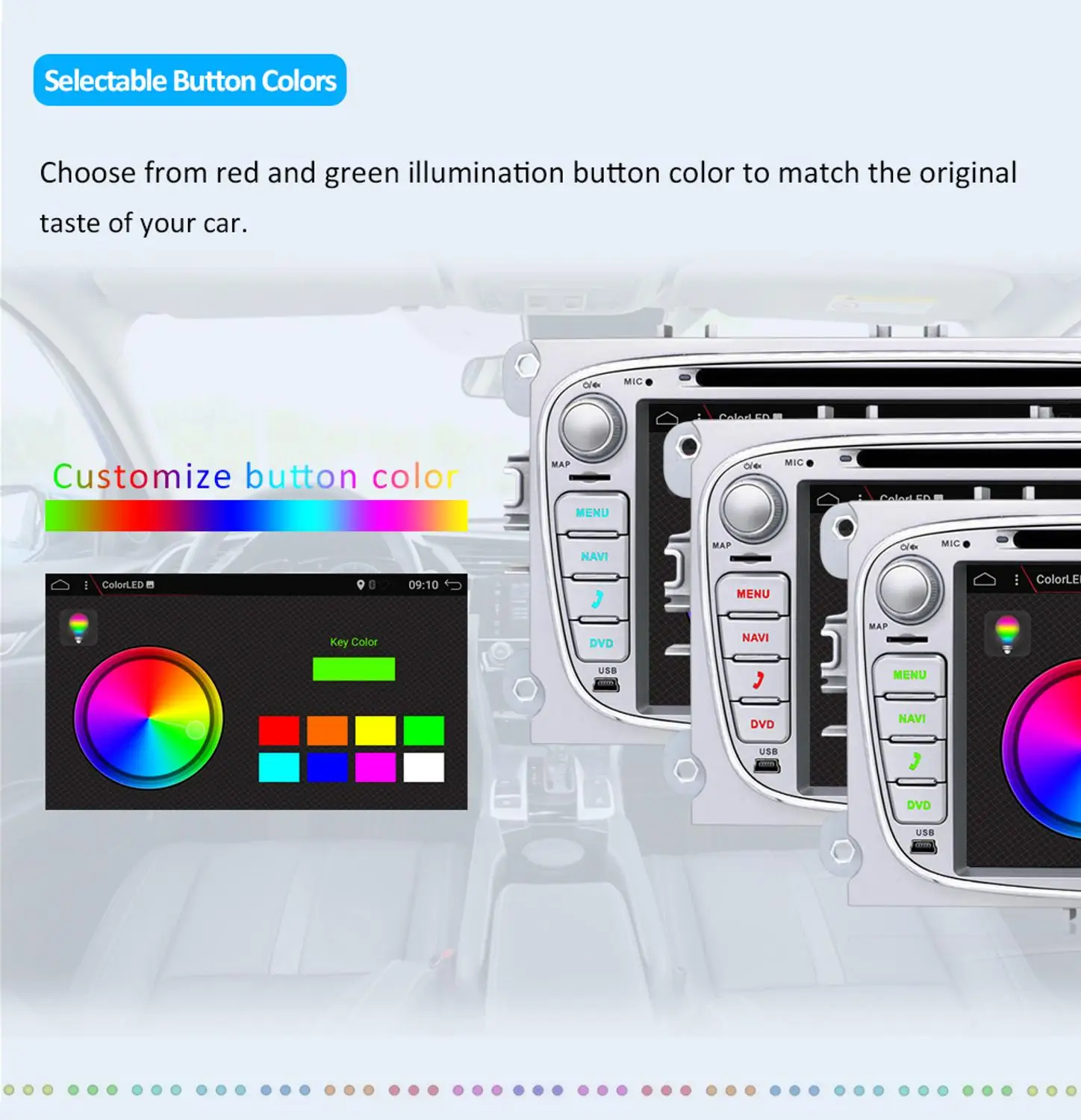 Четырехъядерный Android 10 0 2 din android автомобильное радио gps для Ford Focus S-max Mondeo C-max Гб Ram 32