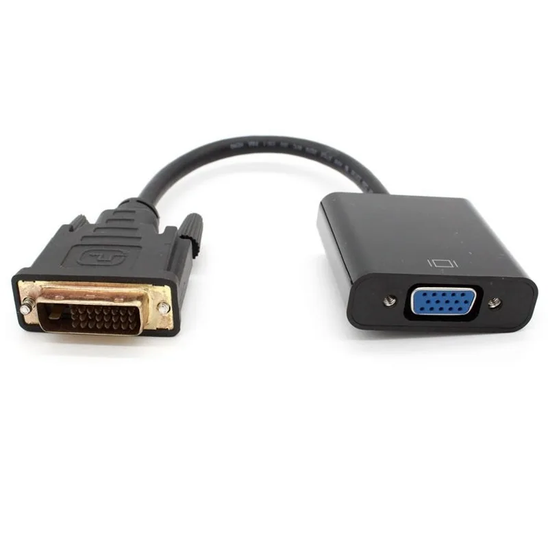 

ANPWOO DVI To VGA High-definition Adapter DVI(24+1) To VGA Male To Female Port Graphics Card Connected To Display with Chip