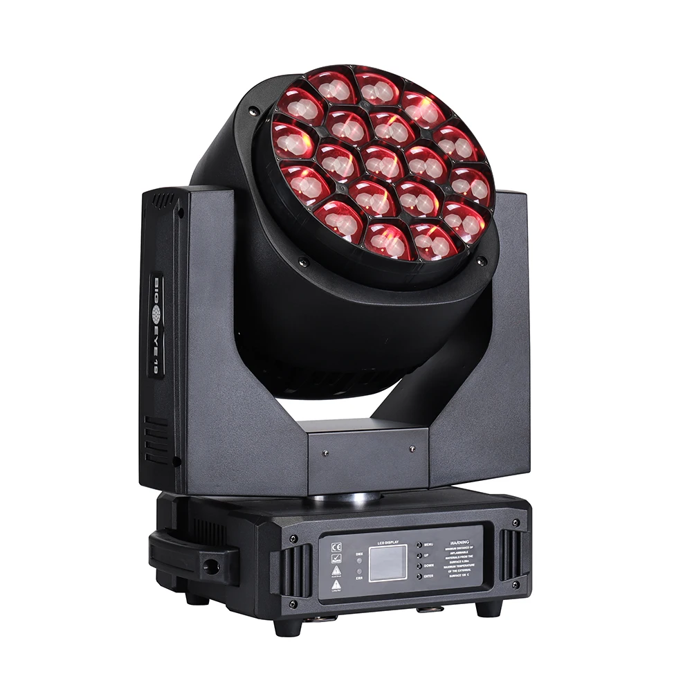Профессиональное dj оборудование 2 шт./лот 19*15 Вт 4 в 1 RGBW led big bee eye K10 zoom движущаяся