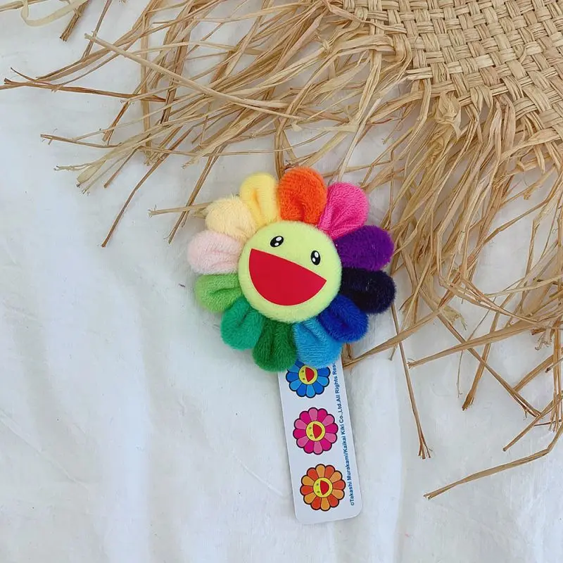 Симпатичная Яркая Цветная разноцветная брошь из радужной ткани с булавками