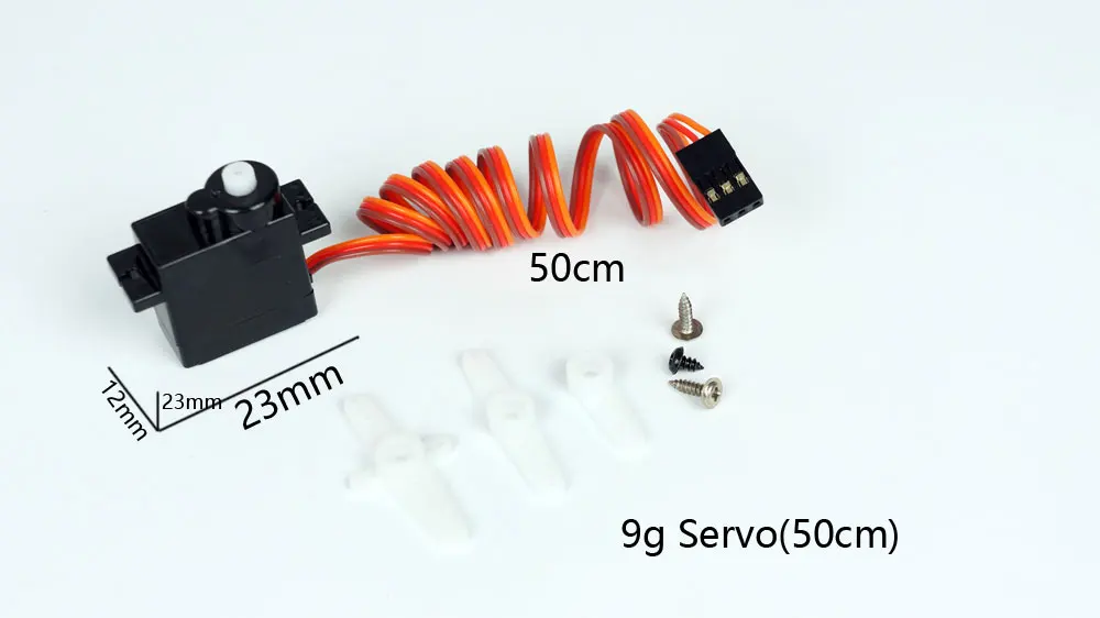 9g 50cm Высокая скорость высокий крутящий момент PZ/сервопривод Emax 1,7g 2,5g 5g 9g 17g 37g для RC/вертолета/автомобиля/лодки - Цвет: 9g 50cm