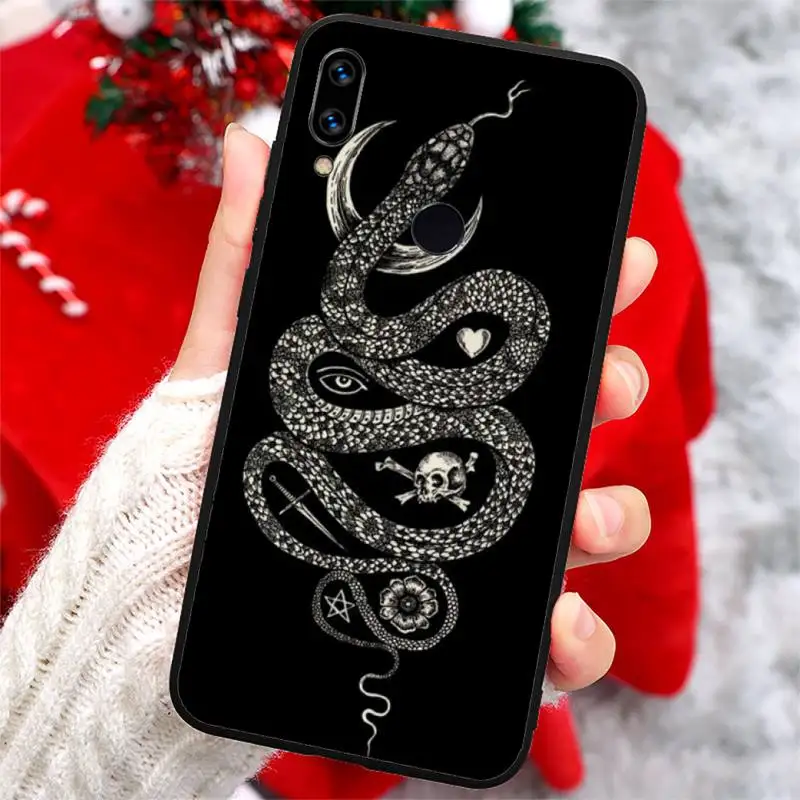 

Snake flowers aesthetics Phone Case For Xiaomi Redmi note 7 8 9 t k30 max3 9 s 10 pro lite