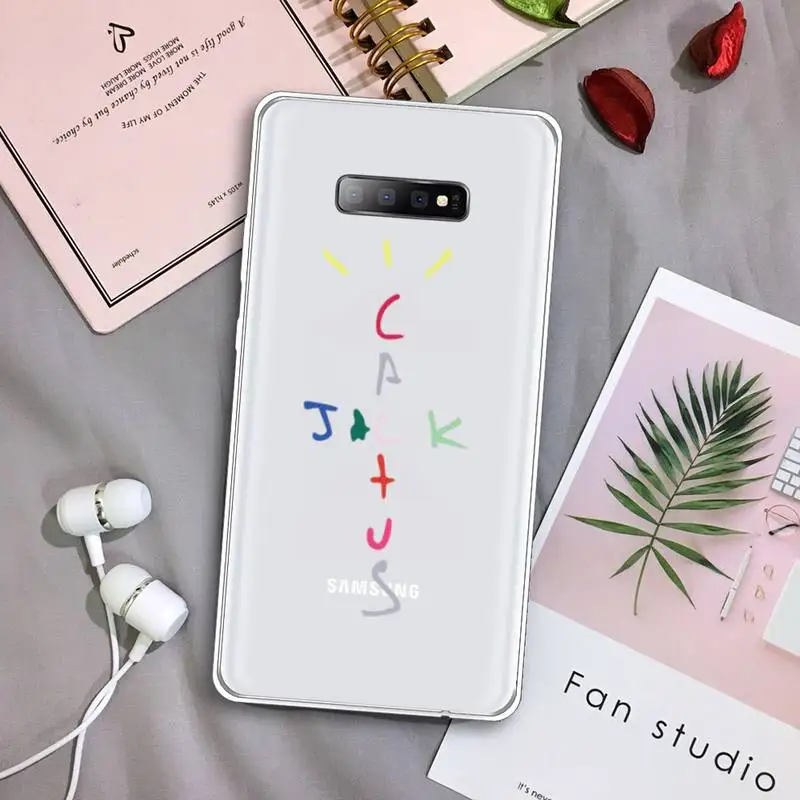 

cactus jack Phone Case Transparent For Samsung Galaxy A71 A21s S8 S9 S10 plus note 20 ultra