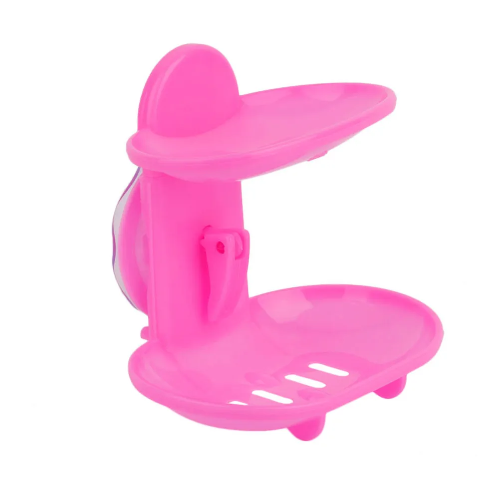 С двойной присоской мыльница Горячая wander Творческий двухслойный ванная комната