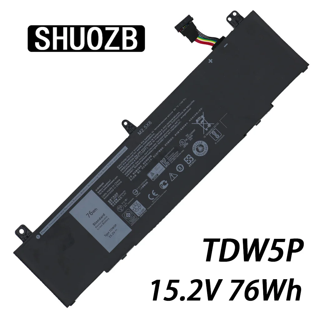 SHUOZB Новый 15 2 V 76Wh TDW5P JFWX7 04RRR3 0V9XD7 4RRR3 P81G P81G001 для DELL Alienware 13 R3 ALW13C 1738 2508 2718