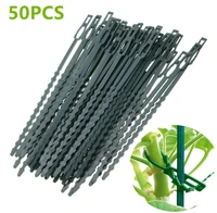 300 pcslot plastic plant cable ties reusable cable ties for garden tree climbing support adjustable garden plant tying tool