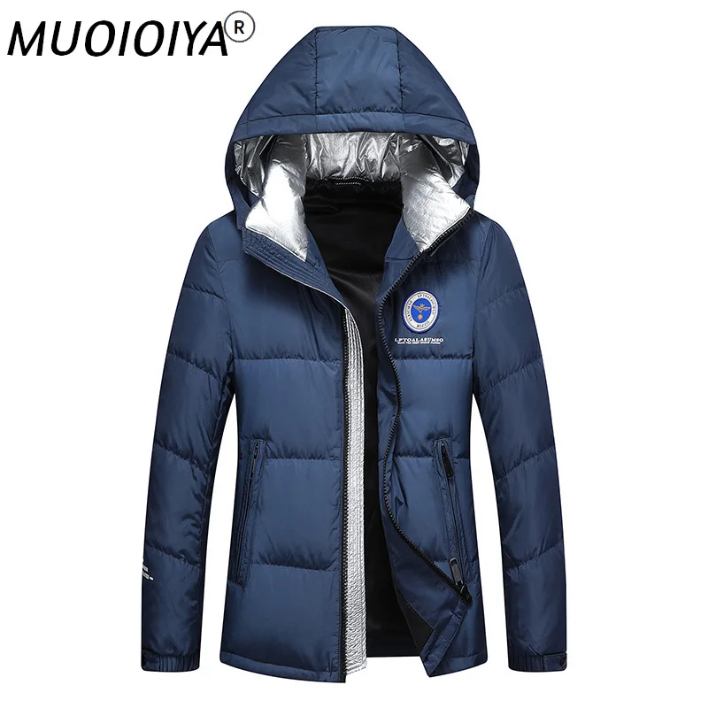 

MUOIOYIA Men Clothing Men's Winter Duck Down Jacket Men's Clothes Hooded Parkas Warm Coat Male Puffer Men Jackets Ropa LXR620