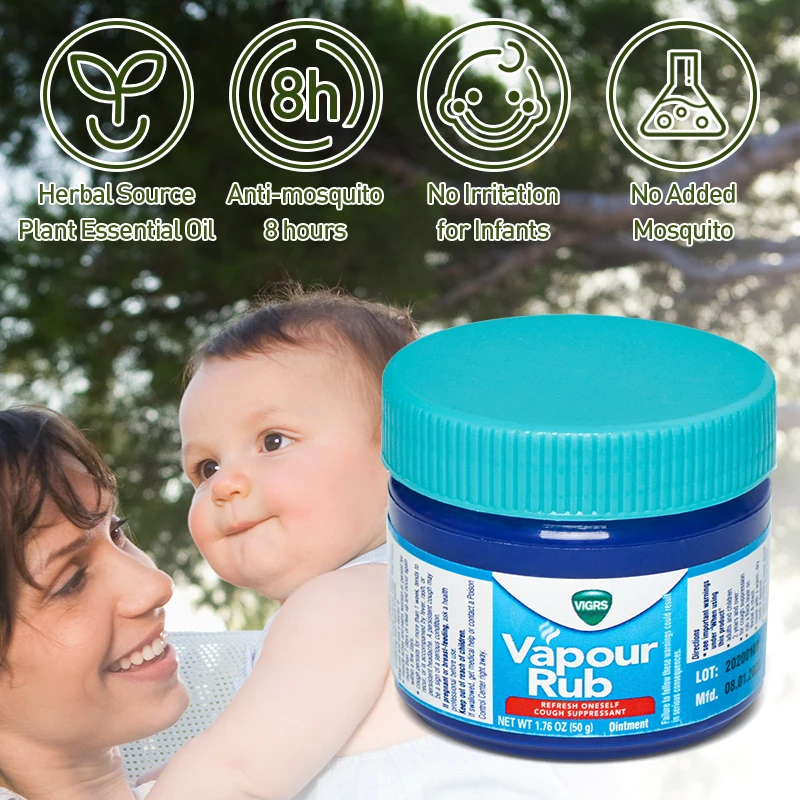 25/50g Vapour Rub White Cooling Balm Herbal Cream Refresh Ointment Cold Headache Muscle Aches Pain Relieving Essential Oil P0078 |