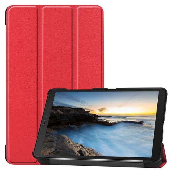 Чехол для samsung galaxy tab A 8,0 чехол для samsung galaxy tab A 8,0 SM T295 T290 T297 Магнитный чехол+ подарки - Цвет: SM T290 KST RD
