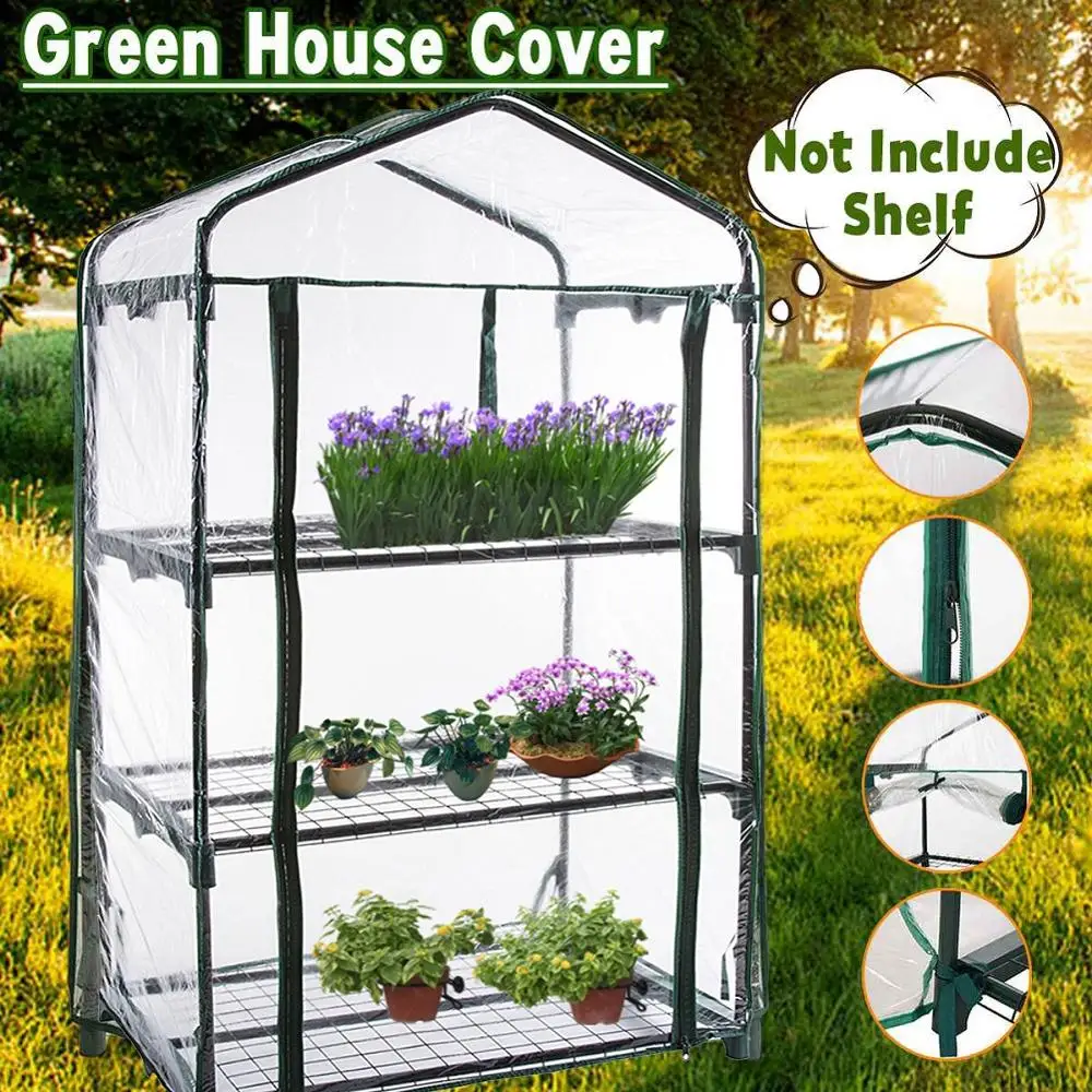 

PVC Warm Garden Tier Folding Mini Transparent Garden Cover Household Plant Greenhouse Waterproof Garden Plants Greenhouse Cover