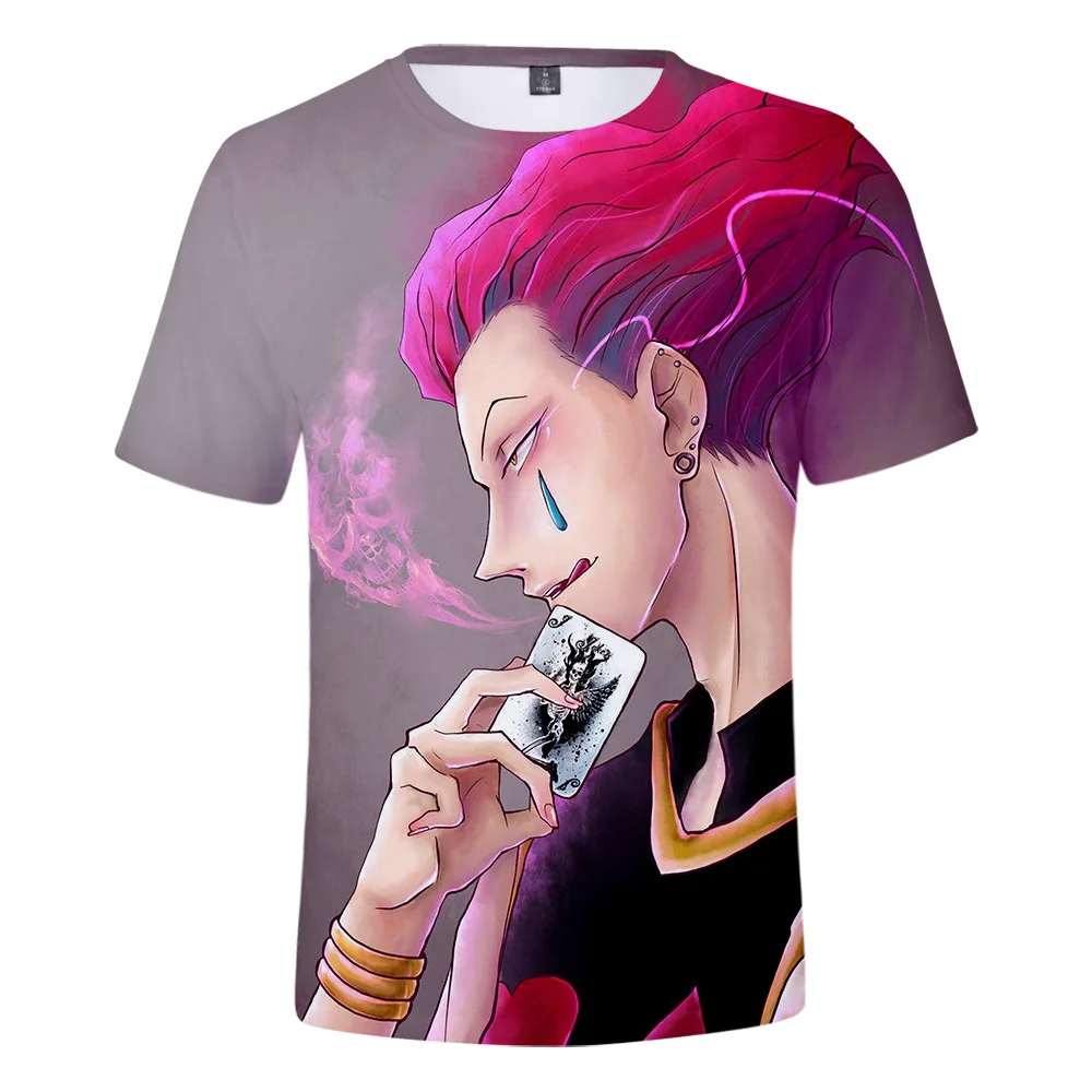 Футболка Hunter X с 3D принтом героев мультфильмов футболка Hisoka для мужчин и женщин