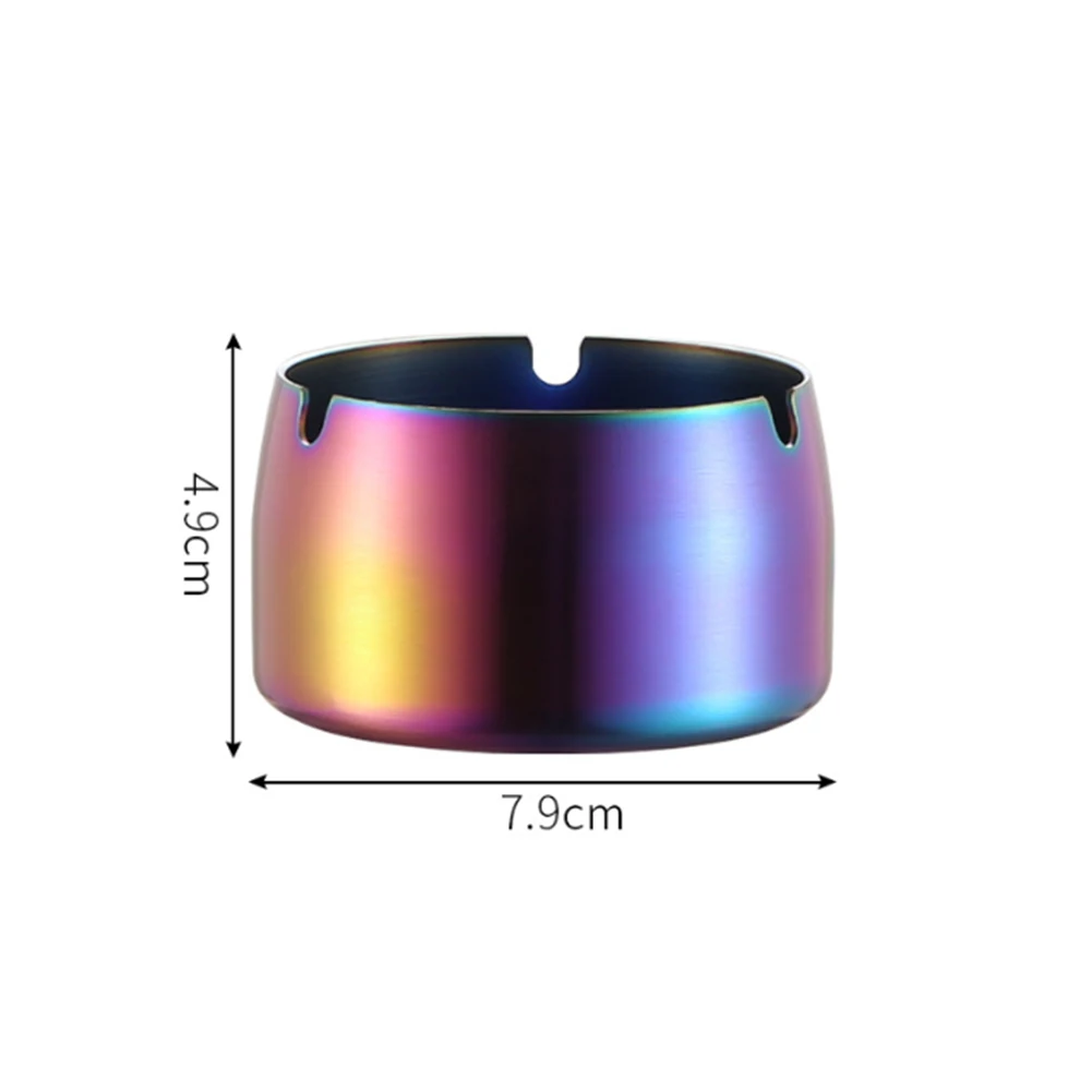 Modern New 2020 Stainless Steel Frosted Ashtray Drop-resistant for Internet Cafe Restaurant Hotel Home Function Use Ashtrays | Дом и сад