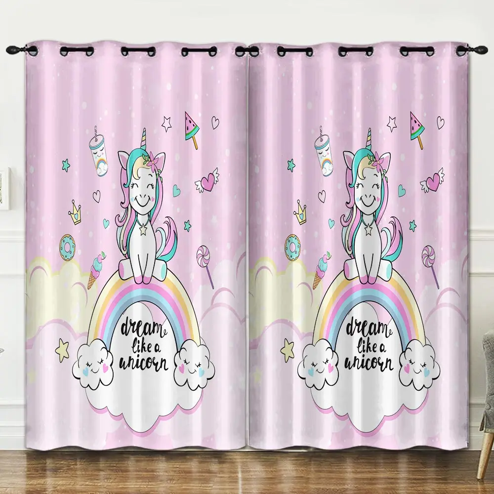 Милые перфорированные занавески для спальни гостиной фона украшения розовые