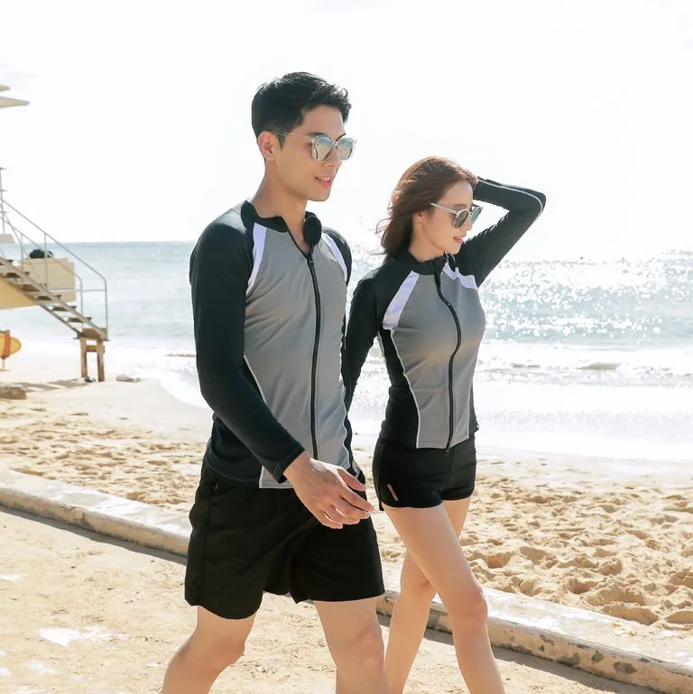 Женский купальник с длинным рукавом и принтом из вискозы | Спорт развлечения