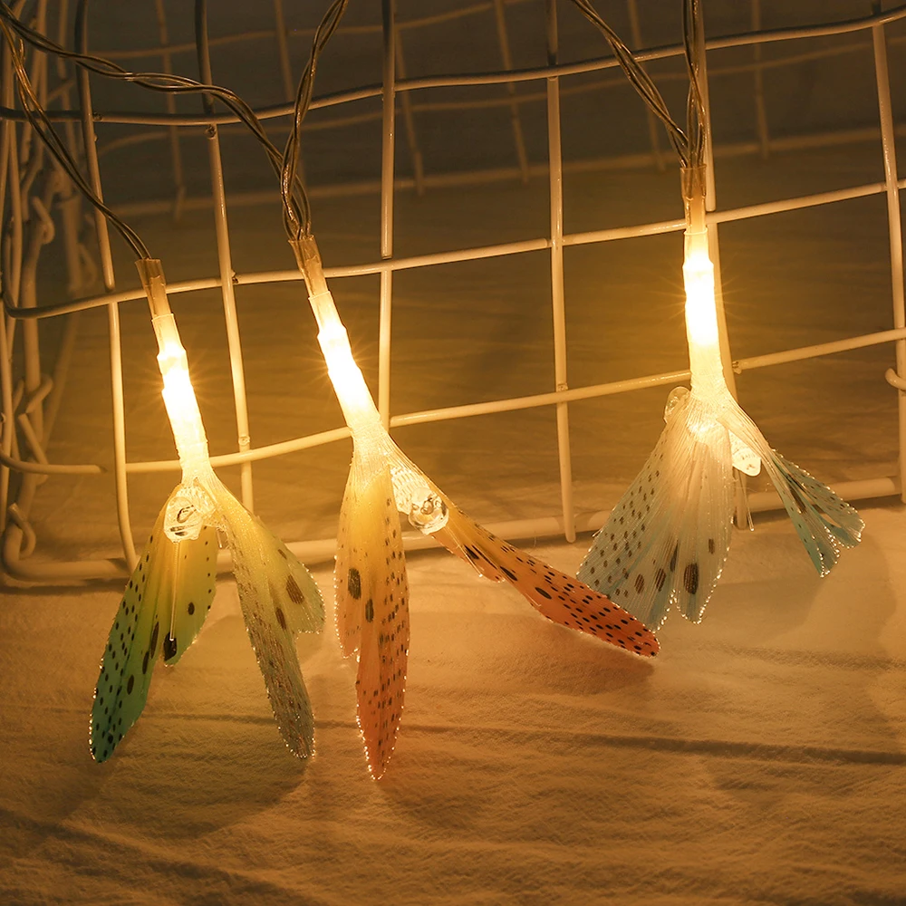 10 светодиодный Светодиодный светильник с бабочкой водонепроницаемая